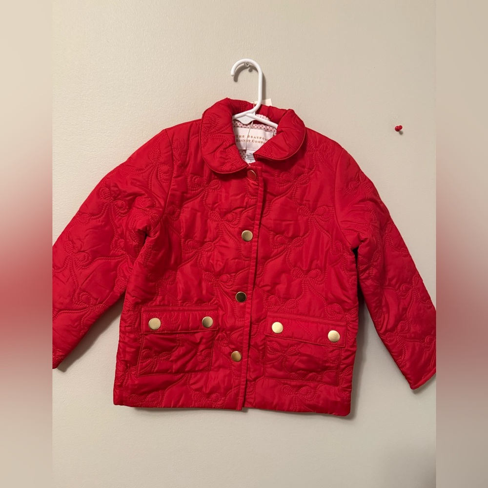 The Beaufort Bonnet Company Red Quilted Bows Jacket